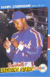 1988 Fleer Exciting Stars Baseball Cards       039      Darryl Strawberry